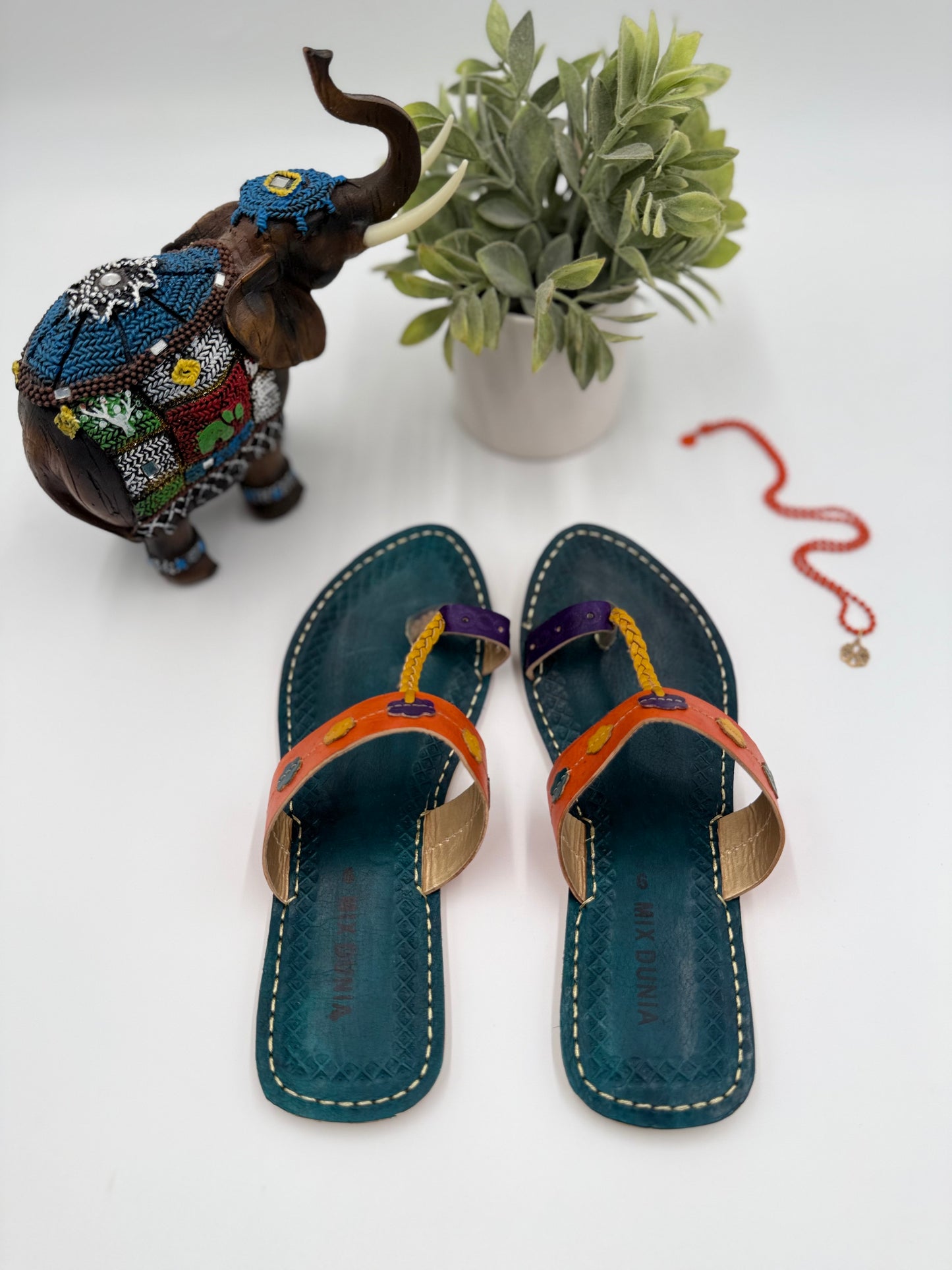 Handmade Leather Slipper 100% Authentic Leather for Women Indian/Pakistani Slides